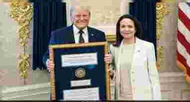 Machado’s Nobel peace prize: সমস্ত জল্পনার অবসান, ট্রাম্পকে নিজের নোবেল উপহার দিলেন মাচাদো